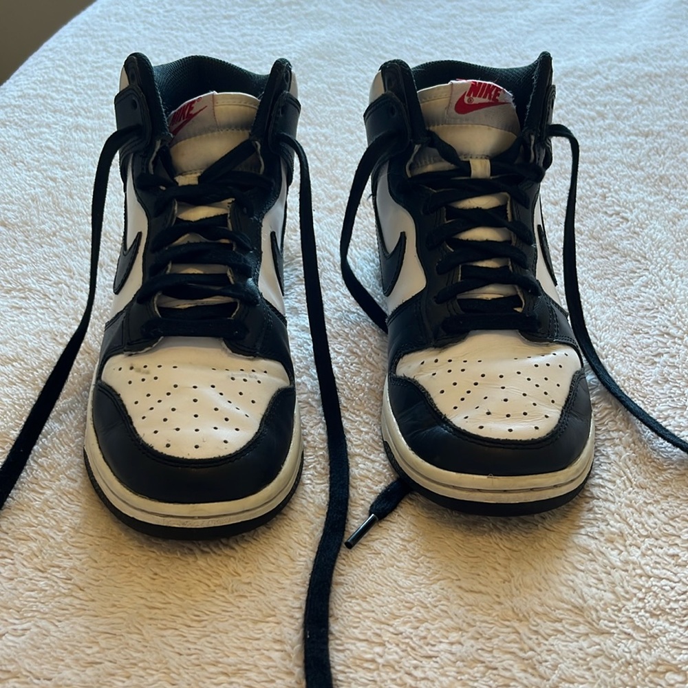 Nike panda dunks high top